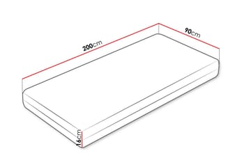 Solklint Resårmadrass 90x200 cm - Vit - Möbler - Barnmöbler - Barnsäng & juniorsäng - Resårbotten barn & barn madrasser