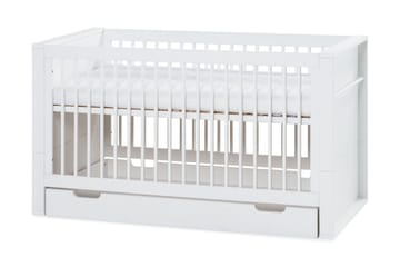 Spjälsäng Milk 70x140 cm Vit - Vit - Möbler - Barnmöbler - Barnsäng & juniorsäng - Spjälsäng