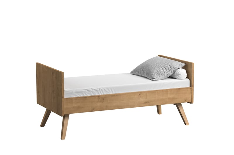Spjälsäng Vintage 70x140 cm Trä/Natur - Ek - Möbler - Barnmöbler - Barnsäng & juniorsäng - Spjälsäng
