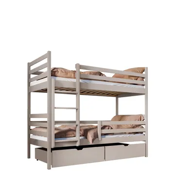 Suno Våningssäng Två Liggplatser 90x190 cm - Beige - Möbler - Barnmöbler - Barnsäng & juniorsäng - Loftsäng barn