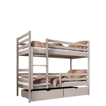 Suno Våningssäng Två Liggplatser 90x200 cm - Beige - Möbler - Barnmöbler - Barnsäng & juniorsäng - Loftsäng barn