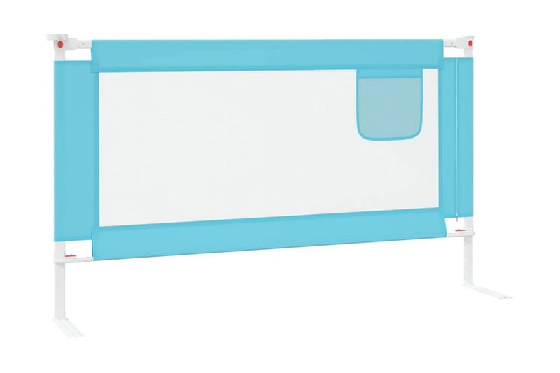 Sängskena för barn blå 140x25 cm tyg - Blå - Tillbehör barnsäng
