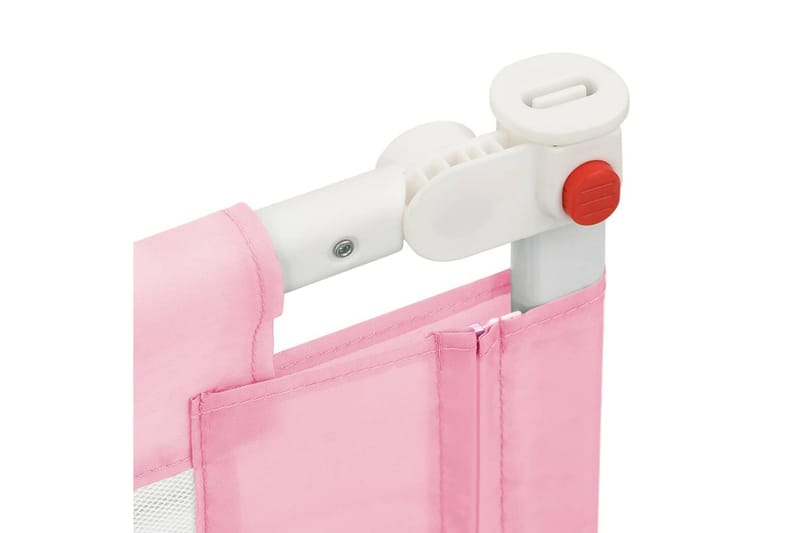 Sängskena för barn rosa 160x25 cm tyg - Rosa - Tillbehör barnsäng