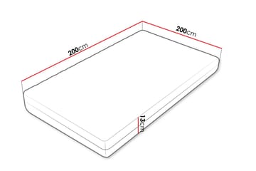 Unona Skummadrass 200x200 cm - Möbler - Säng - Madrass - Skummadrass