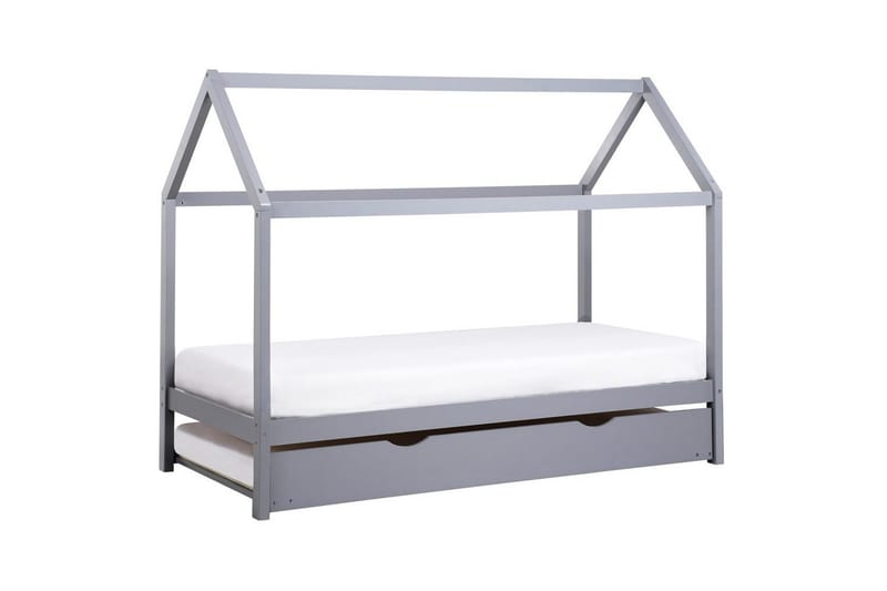 Utdragbar barnsäng Crillon - Grå - Möbler - Barnmöbler - Barnsäng & juniorsäng - Hussäng