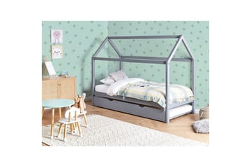 Utdragbar barnsäng Crillon - Grå - Möbler - Barnmöbler - Barnsäng & juniorsäng - Hussäng