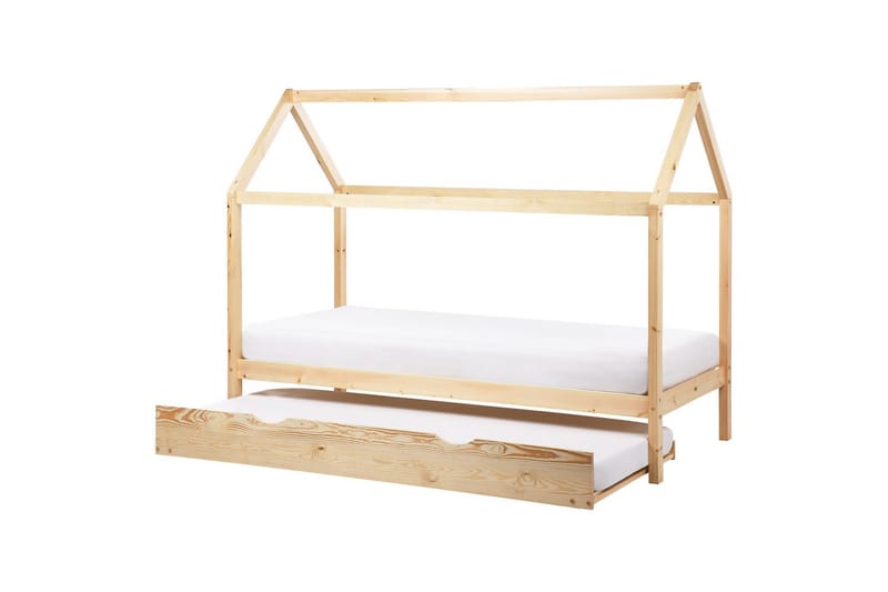 Utdragbar barnsäng Crillon - Ljus trä - Möbler - Barnmöbler - Barnsäng & juniorsäng - Hussäng