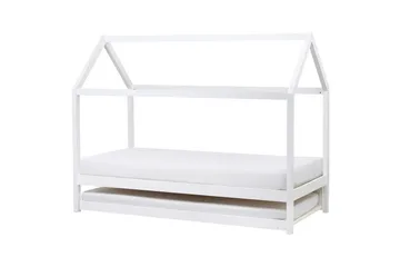 Utdragbar barnsäng Crillon - Vit - Möbler - Barnmöbler - Barnsäng & juniorsäng - Hussäng