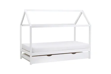 Utdragbar barnsäng Crillon - Vit - Möbler - Barnmöbler - Barnsäng & juniorsäng - Hussäng