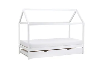 Utdragbar barnsäng Crillon - Vit - Möbler - Barnmöbler - Barnsäng & juniorsäng - Hussäng