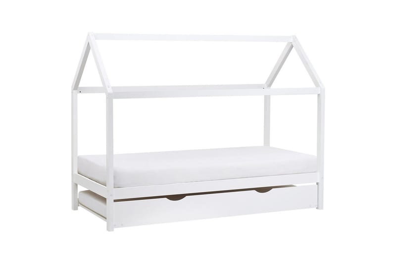 Utdragbar barnsäng Crillon - Vit - Möbler - Barnmöbler - Barnsäng & juniorsäng - Hussäng