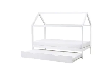 Utdragbar barnsäng Crillon - Vit - Möbler - Barnmöbler - Barnsäng & juniorsäng - Hussäng