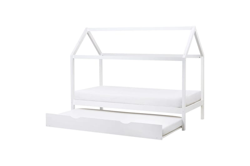 Utdragbar barnsäng Crillon - Vit - Möbler - Barnmöbler - Barnsäng & juniorsäng - Hussäng