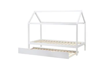 Utdragbar barnsäng Crillon - Vit - Möbler - Barnmöbler - Barnsäng & juniorsäng - Hussäng