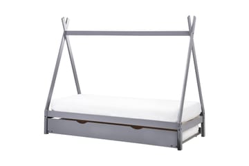 Utdragbar barnsäng Talmontiers - Grå - Möbler - Barnmöbler - Barnsäng & juniorsäng - Hussäng