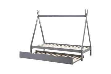 Utdragbar barnsäng Talmontiers - Grå - Möbler - Barnmöbler - Barnsäng & juniorsäng - Hussäng