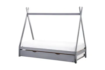 Utdragbar barnsäng Talmontiers - Grå - Möbler - Barnmöbler - Barnsäng & juniorsäng - Hussäng