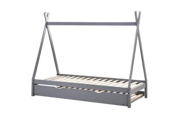 Utdragbar barnsäng Talmontiers - Grå - Möbler - Barnmöbler - Barnsäng & juniorsäng - Hussäng