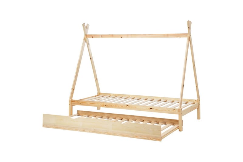 Utdragbar barnsäng Talmontiers - Ljus trä - Möbler - Barnmöbler - Barnsäng & juniorsäng - Hussäng