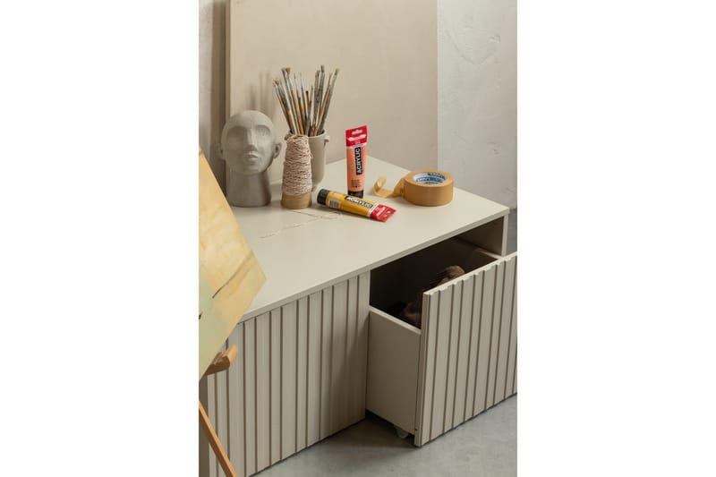 Våningsbänk Ny Gravure - Beige - Möbler - Hallmöbler - Hallbänk