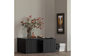 Våningsbänk Ny Gravure - Svart, Tall - Möbler - Hallmöbler - Hallbänk