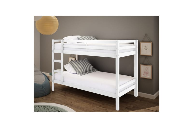 Våningssäng Alpi 208x103x143 cm, Vit - 208x103x143 cm, Vit - Möbler - Barnmöbler - Barnsäng & juniorsäng - Loftsäng barn
