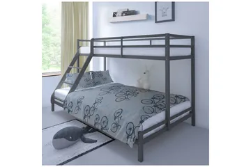 Våningssäng Alpi 280x142x143 cm, Grå - 280x142x143 cm, Grå - Möbler - Barnmöbler - Barnsäng & juniorsäng - Våningssäng barn