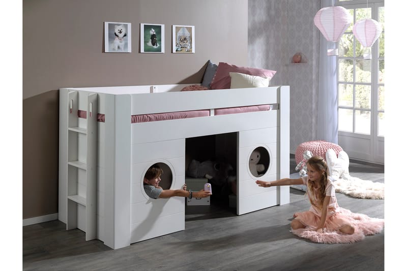 Våningssäng Anviken 214 cm - Vit - Möbler - Barnmöbler - Barnsäng & juniorsäng