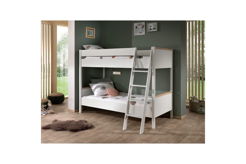 Våningssäng London Vit - Vit - Möbler - Barnmöbler - Barnsäng & juniorsäng - Loftsäng barn