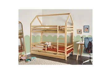 Våningssäng med lådor Girgols - Brun - Möbler - Barnmöbler - Barnsäng & juniorsäng - Loftsäng barn