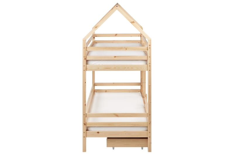 Våningssäng med lådor Girgols - Brun - Möbler - Barnmöbler - Barnsäng & juniorsäng - Loftsäng barn