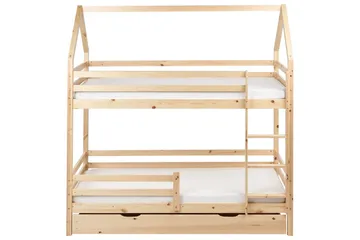 Våningssäng med lådor Girgols - Brun - Möbler - Barnmöbler - Barnsäng & juniorsäng - Loftsäng barn