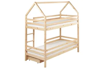 Våningssäng med lådor Girgols - Brun - Möbler - Barnmöbler - Barnsäng & juniorsäng - Loftsäng barn