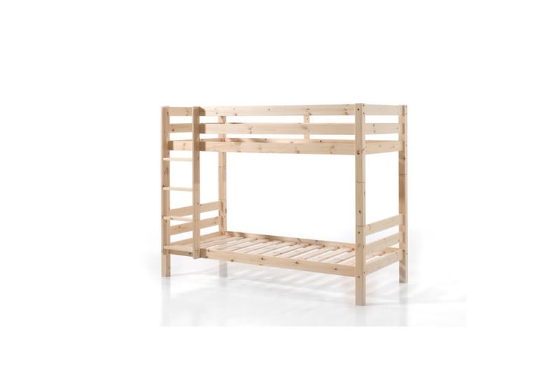 Våningssäng med undersäng Pino Naturlig, 160 cm - Naturlig, 160 cm - Möbler - Barnmöbler - Barnsäng & juniorsäng - Loftsäng barn