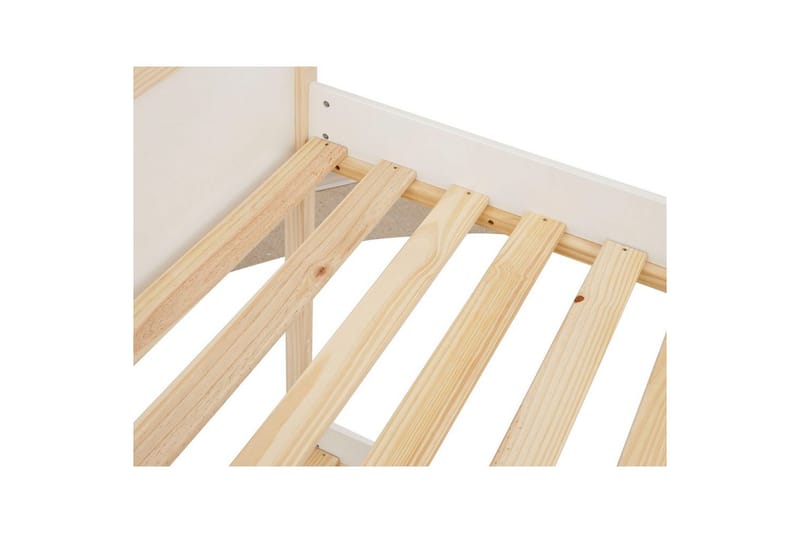 Våningssäng Square Line Vit, 150x205x96 cm - Vit, 150x205x96 cm - Möbler - Barnmöbler - Barnsäng & juniorsäng - Loftsäng barn