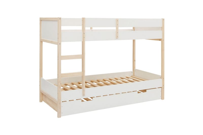 Våningssäng Square Line Vit, 150x205x96 cm - Vit, 150x205x96 cm - Möbler - Barnmöbler - Barnsäng & juniorsäng - Loftsäng barn