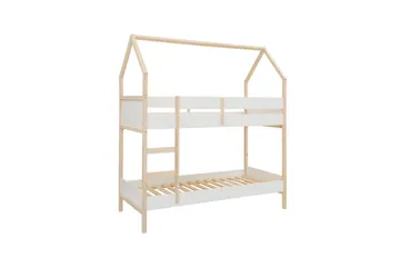 Våningssäng Square Line Vit, 223x205x96 cm - Vit, 223x205x96 cm - Möbler - Barnmöbler - Barnsäng & juniorsäng - Loftsäng barn