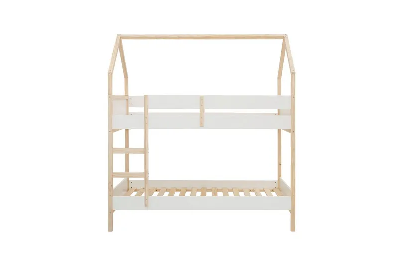 Våningssäng Square Line Vit, 223x205x96 cm - Vit, 223x205x96 cm - Möbler - Barnmöbler - Barnsäng & juniorsäng - Loftsäng barn