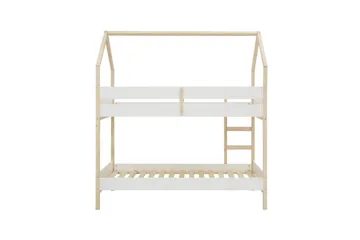 Våningssäng Square Line Vit, 223x205x96 cm - Vit, 223x205x96 cm - Möbler - Barnmöbler - Barnsäng & juniorsäng - Loftsäng barn