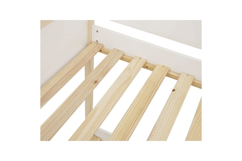 Våningssäng Square Line Vit, 223x205x96 cm - Vit, 223x205x96 cm - Möbler - Barnmöbler - Barnsäng & juniorsäng - Loftsäng barn