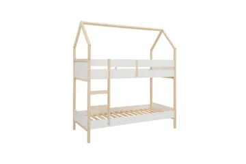Våningssäng Square Line Vit, 223x205x96 cm - Vit, 223x205x96 cm - Möbler - Barnmöbler - Barnsäng & juniorsäng - Våningssäng barn