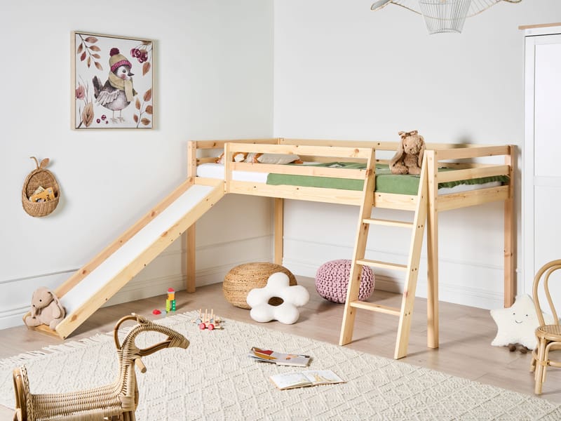 Våningssäng Staple - Ljusbrun - Möbler - Barnmöbler - Barnsäng & juniorsäng - Hussäng