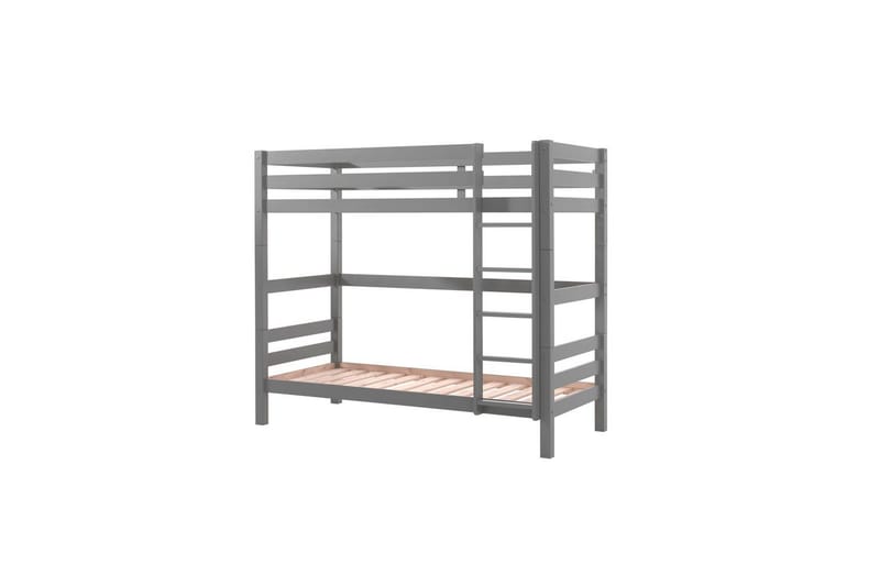 Våningssäng Pino Set med 2 Lådor Grå, 180 cm - Grå, 180 cm - Möbler - Barnmöbler - Barnsäng & juniorsäng - Loftsäng barn