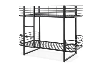 Boschba Våningssäng 90x200 cm - Svart - Möbler - Barnmöbler - Barnsäng & juniorsäng - Våningssäng barn