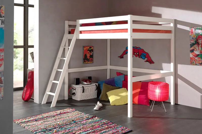 Pirue Loftsäng - Vit - Möbler - Barnmöbler - Barnsäng & juniorsäng - Våningssäng barn