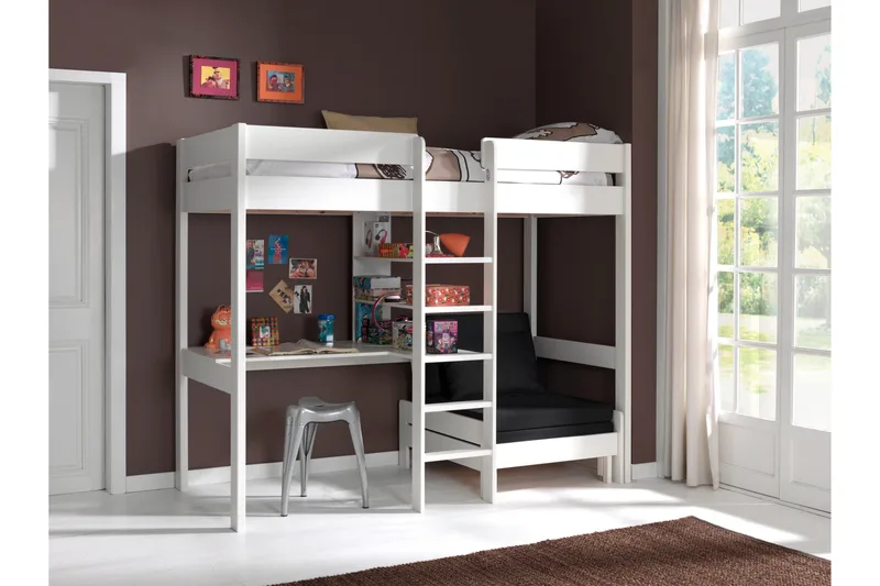 Sovaren Loftsäng med Myshörna - Vit - Möbler - Barnmöbler - Barnsäng & juniorsäng - Våningssäng barn