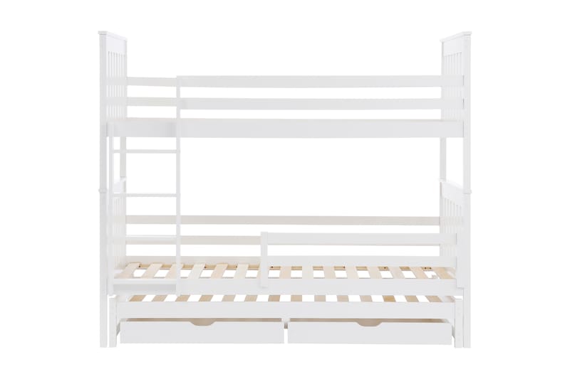 Våningssäng Katara 90x200 cm - Vit - Våningssäng barn - Loftsäng barn