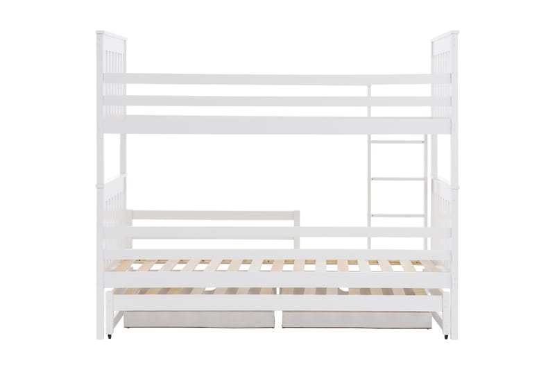 Våningssäng Katara 90x200 cm - Vit - Våningssäng barn - Loftsäng barn