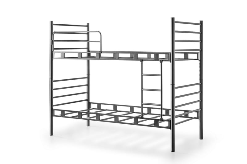 Våningssäng Två Liggplatser Maniram 90 cm - Svart - Möbler - Barnmöbler - Barnsäng & juniorsäng - Våningssäng barn