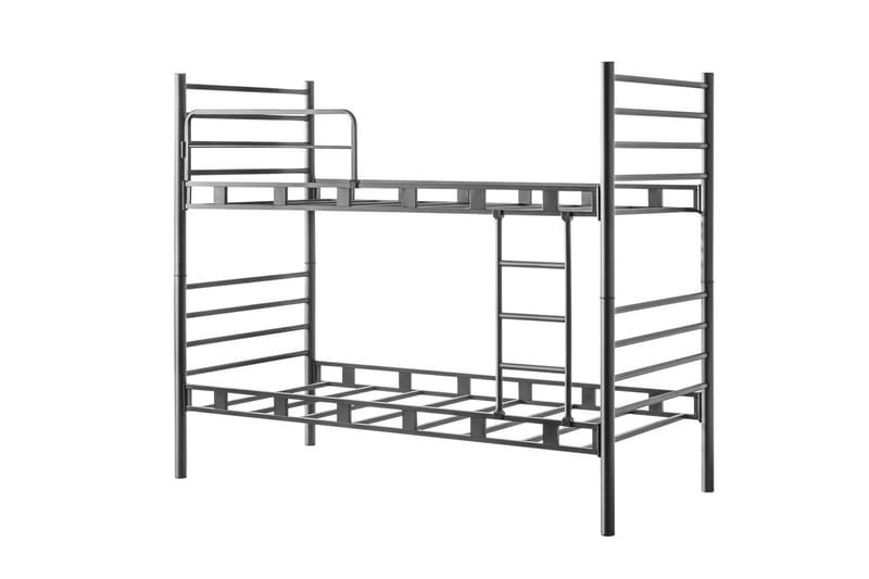 Våningssäng Två Liggplatser Maniram 90 cm - Svart - Möbler - Barnmöbler - Barnsäng & juniorsäng - Våningssäng barn